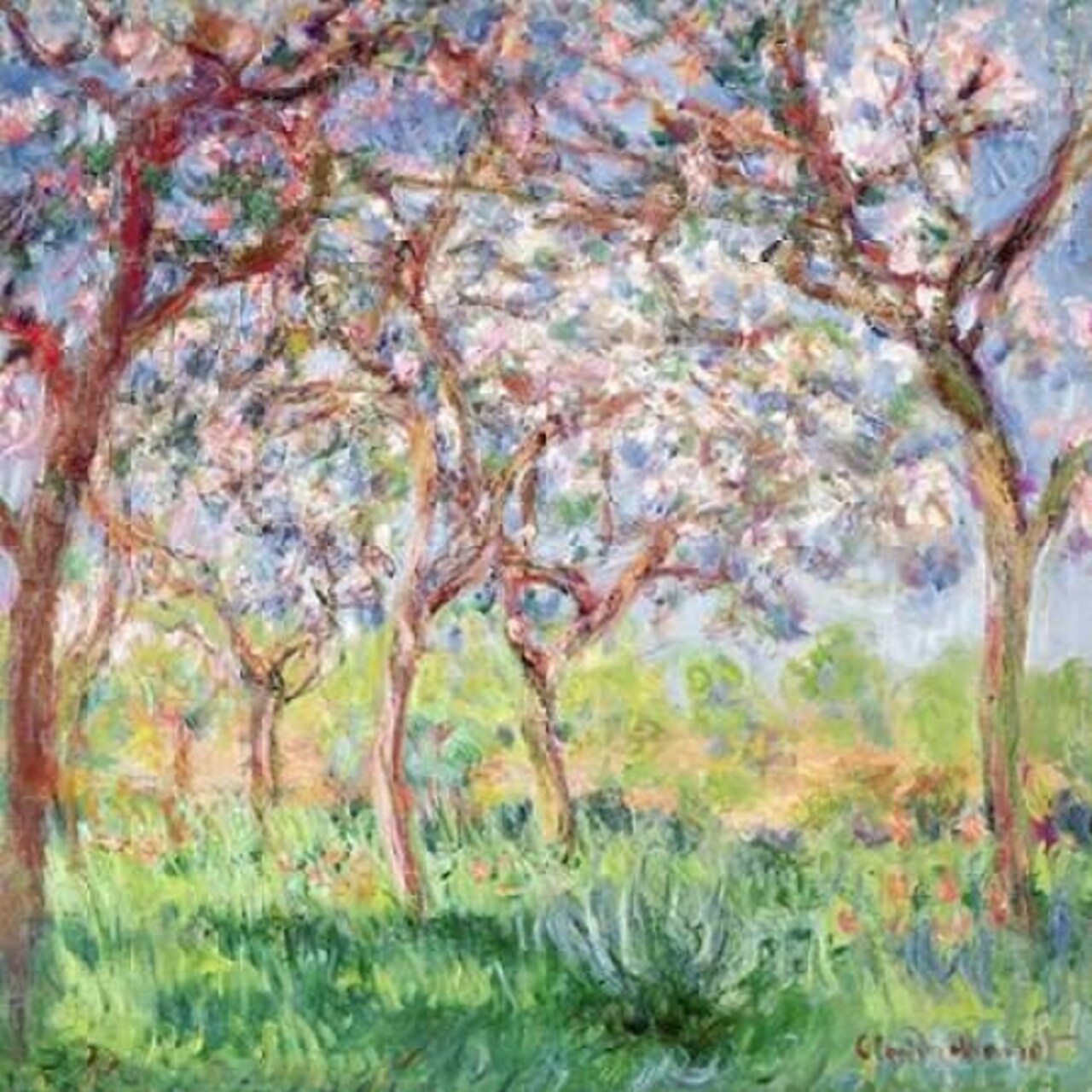 Printemps a Giverny Poster Print by Claude Monet - Item # VARPDX1CM030